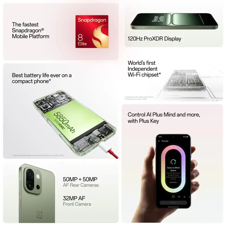 Oneplus 13S 12/256GB Green Silk thumbnail 4
